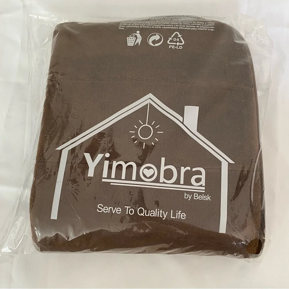 Memory Foam Toilet Bath Mat U-Shaped, Dark Brown, Soft and Comfortable
